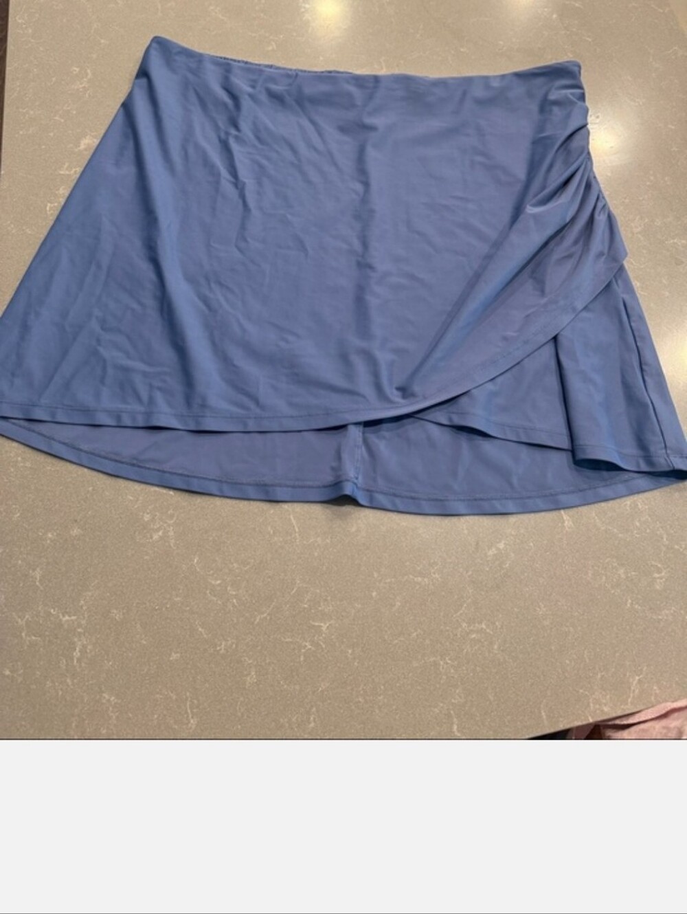 Summersalt Blue Draped Swim Skirt